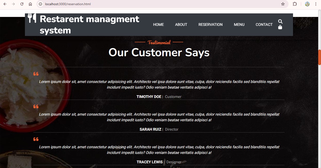Restaurant Admin Dashboard